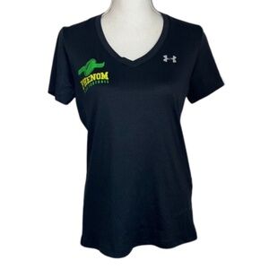 Under Armour Black Polo Collar Jersey Tee Phenom Flag Football